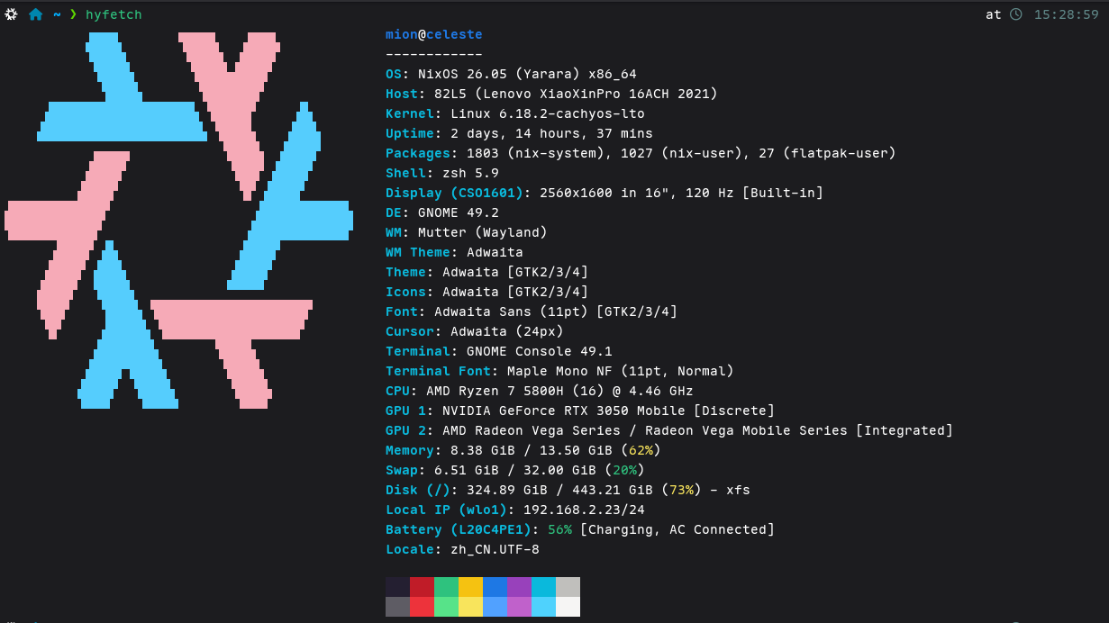 All in NixOS!